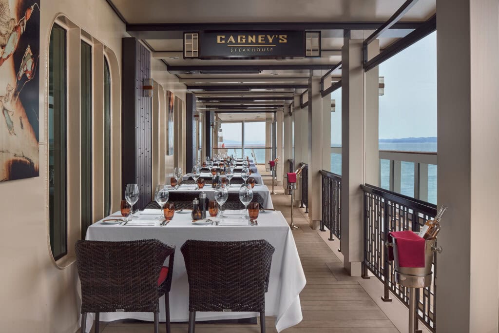 Cagneys Steakhouse on the Waterfront on Norwegian Joy