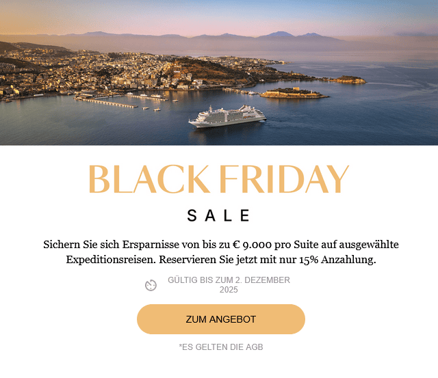 Silversea Black Friday