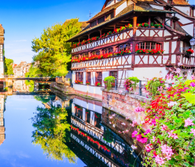 Elsass Geh auf Kreuzfahrt