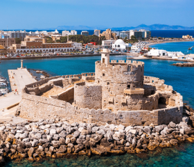 Rhodos Geh auf Kreuzfahrt