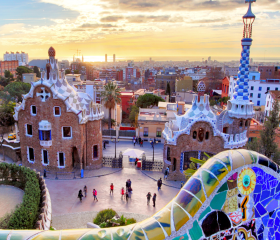 Barcelona Geh auf Kreuzfahrt