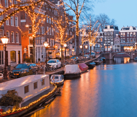 Amsterdam Geh auf Kreuzfahrt