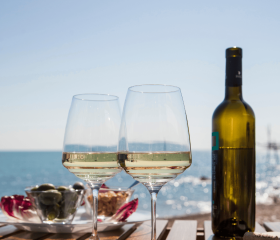 Mosel Wein Geh auf Kreuzfahrt