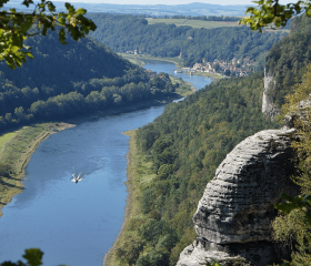Sächsische Schweiz Geh auf Kreuzfahrt