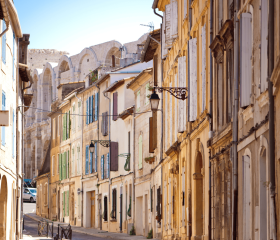 Frankreich Städtchen Geh auf Kreuzfahrt