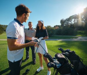 Paar beim Golf, Son Vida, Landausflugsshooting 2024