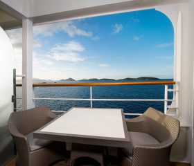 Club Veranda Stateroom (Balcony) - Room #7080 Deck 7 Portside Midship
Azamara Journey - Azamara Club Cruises